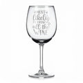 Vínová sklenka s gravírovým textem - Most likely to drink all the wine