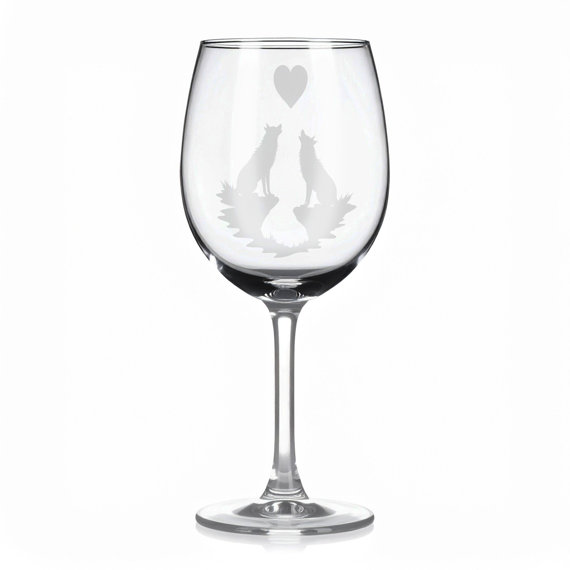 Sklenice na víno - Zamilovaný motiv 100