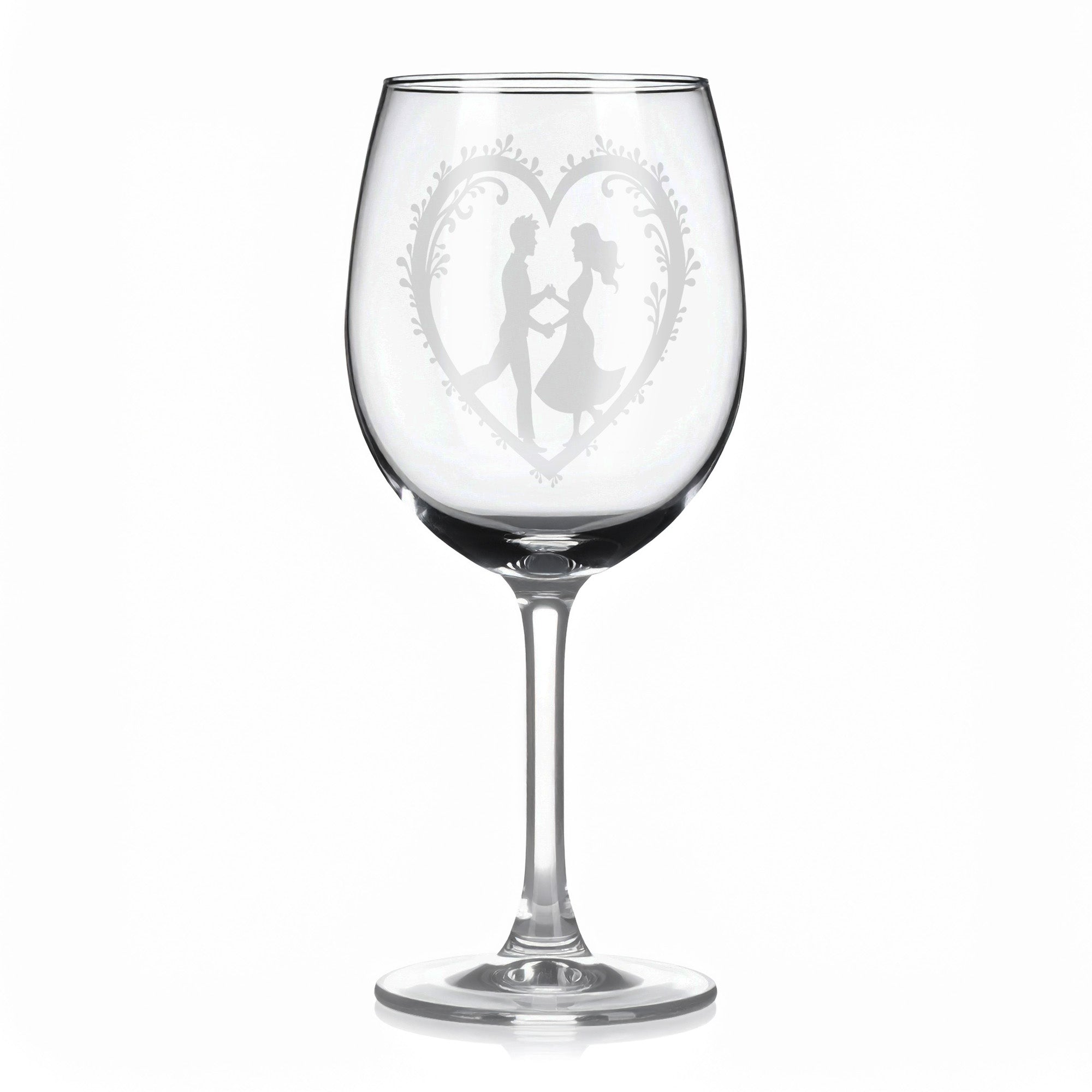 Sklenice na víno - Zamilovaný motiv 111