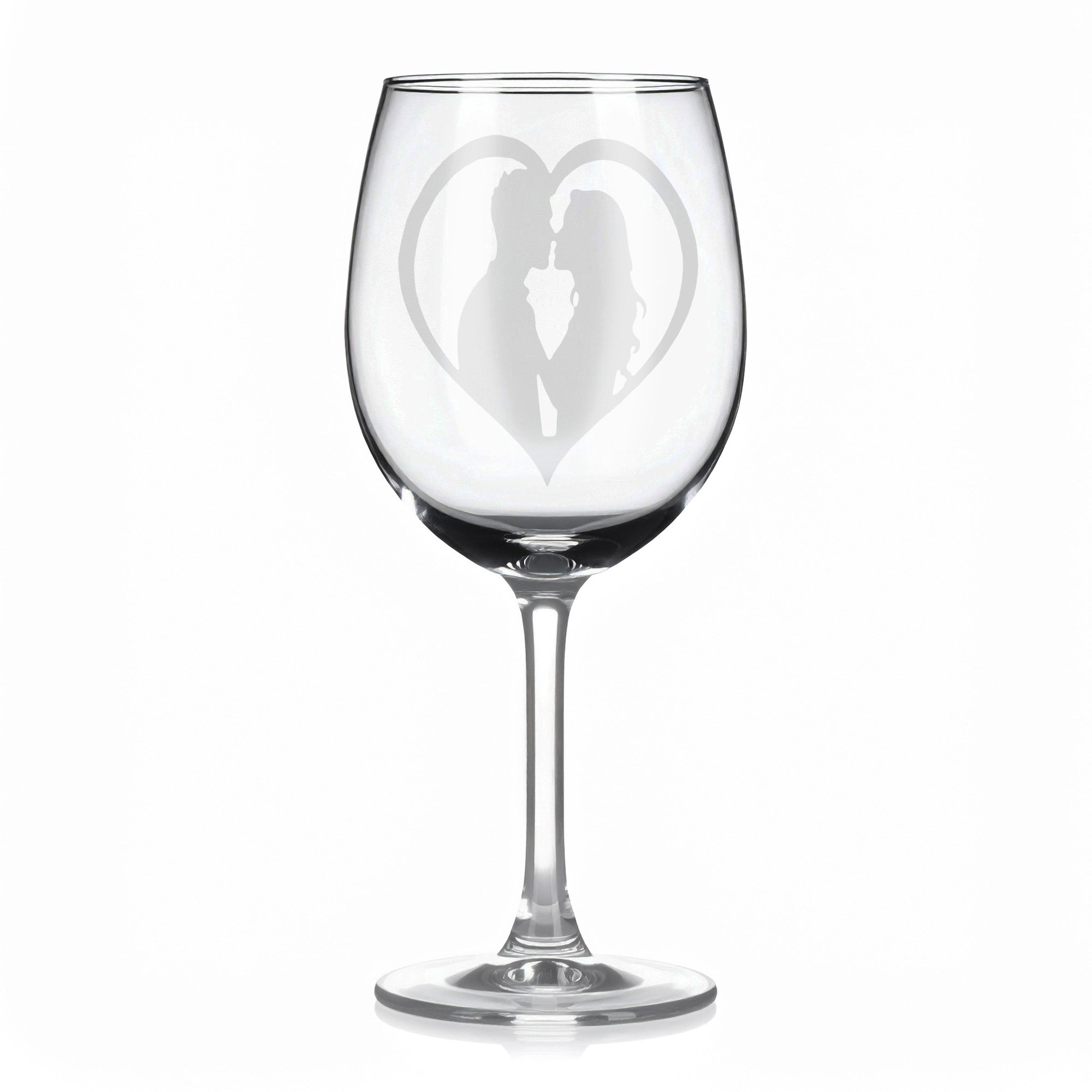 Sklenice na víno - Zamilovaný motiv 113
