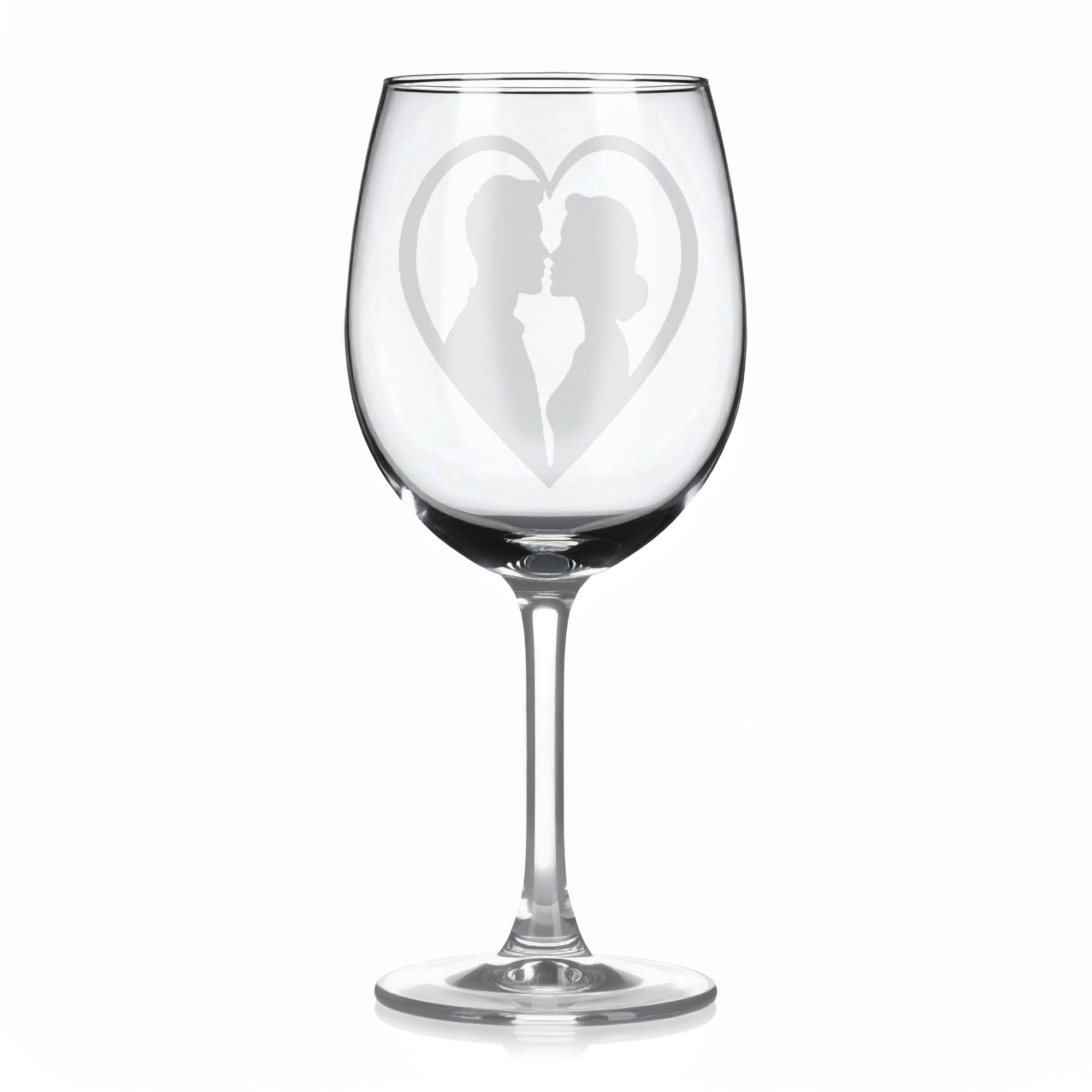 Sklenice na víno - Zamilovaný motiv 114