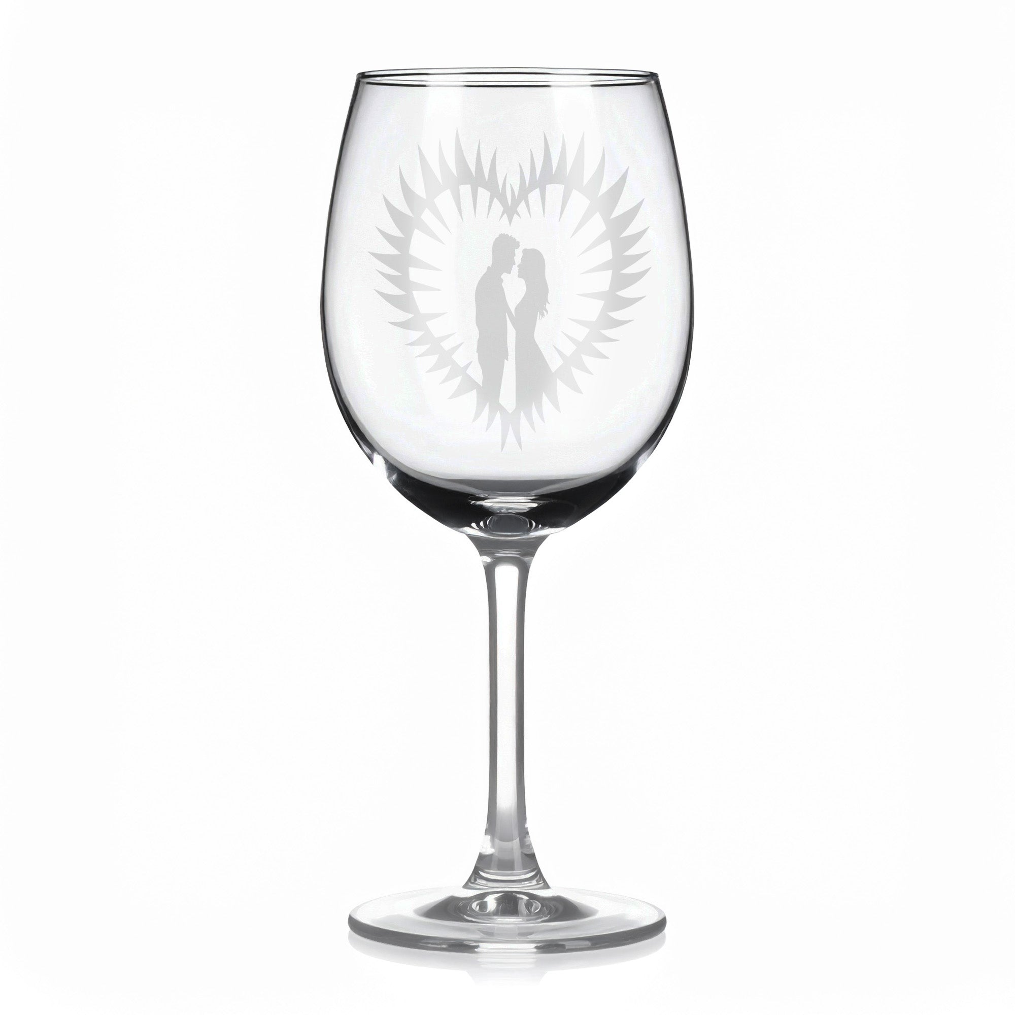 Sklenice na víno - Zamilovaný motiv 118