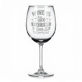 Vínová sklenka s gravírovým textem - Wine is like duct tape it fixes everything