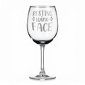 Vínová sklenka s gravírovým textem - Resting wine face
