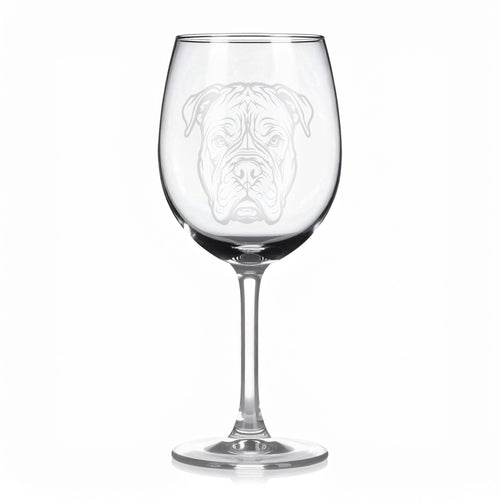 Sklenice na víno s motivem Amerického Bullyho