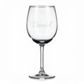 Vínová sklenka s gravírovaným jménem – Daniel
