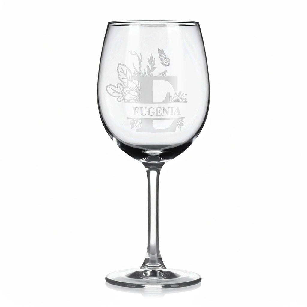 Vínová sklenka s gravírovaným jménem – EUGENIA