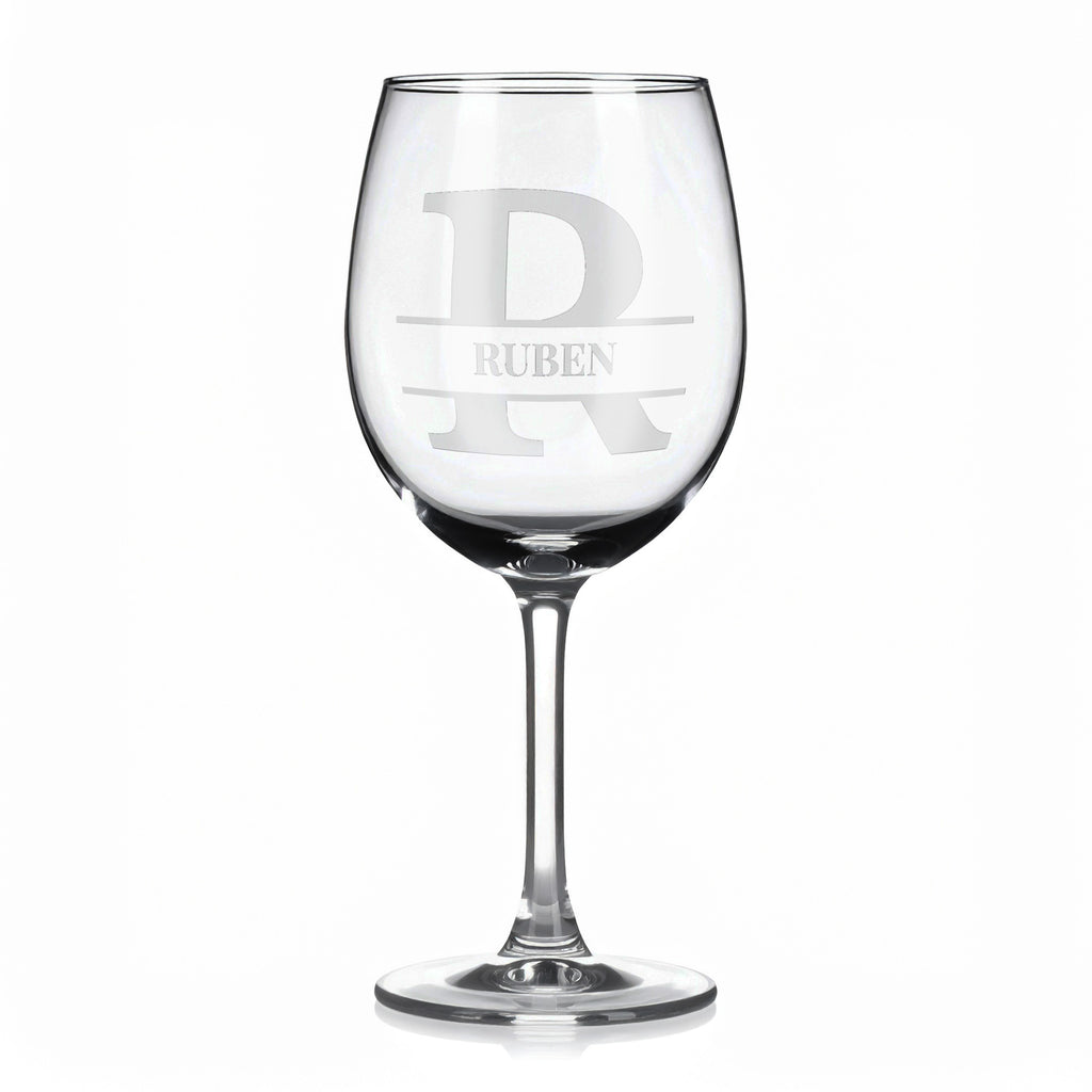 Vínová sklenka s gravírovaným jménem – RUBEN