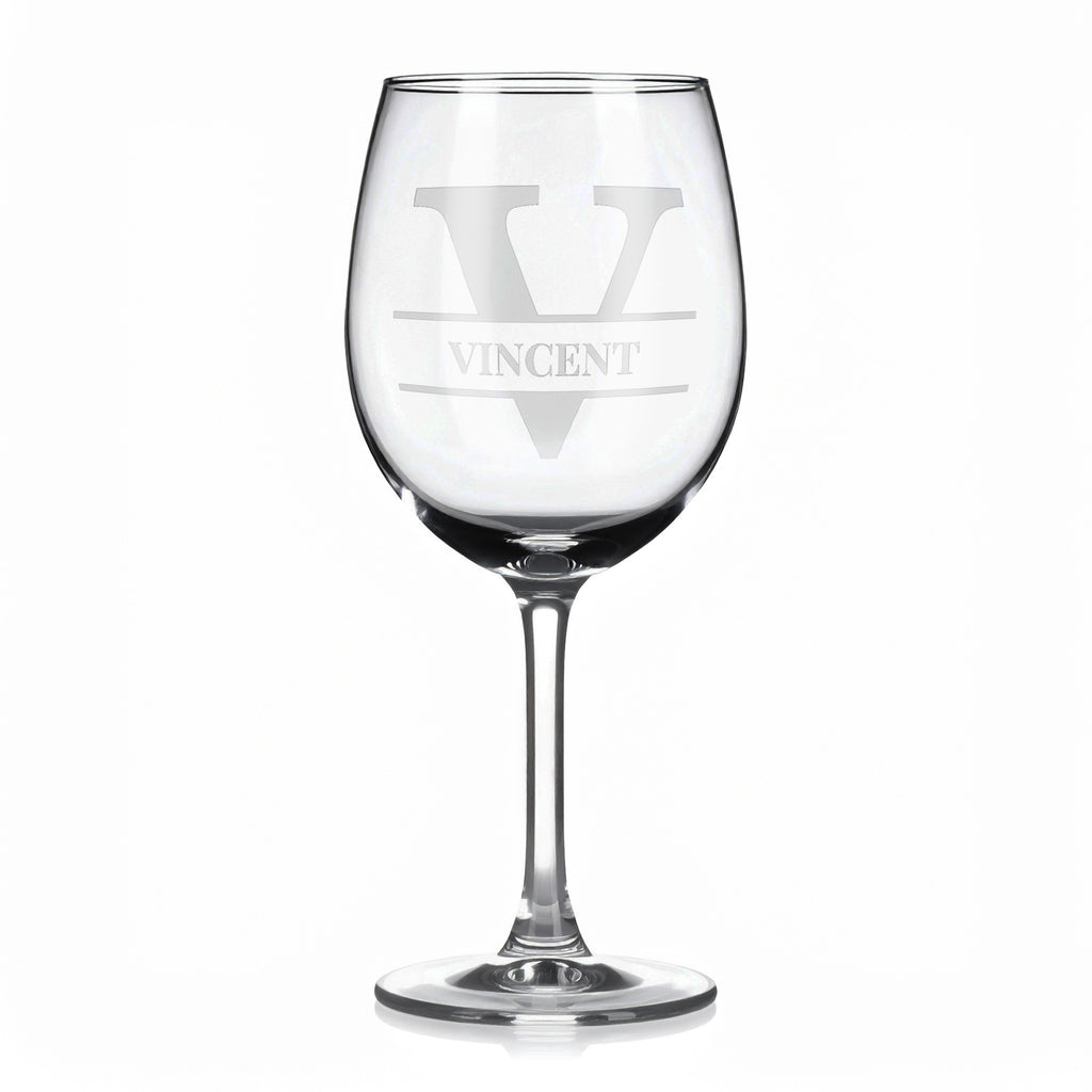 Vínová sklenka s gravírovaným jménem – Vincent